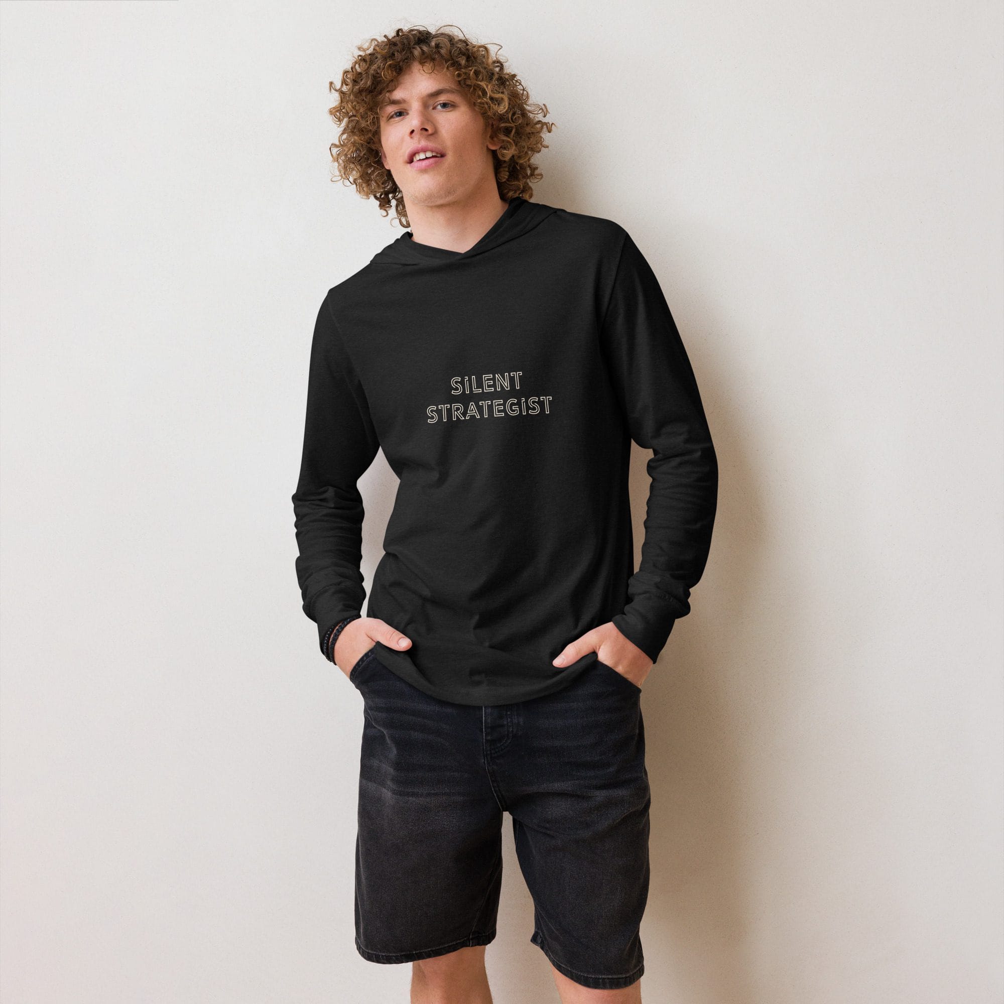 SILENT STRATEGIST - HOODED LONG SLEEVE TEE