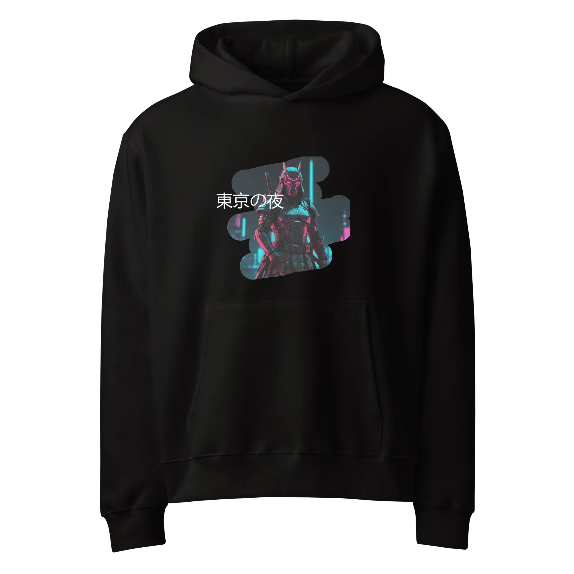 Tokyo Nights Oversized Hoodie - NEON ABYSS - Image 2