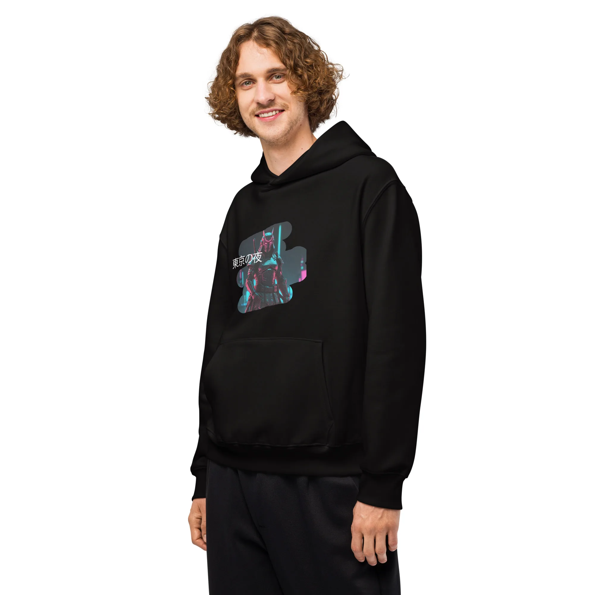 Tokyo Nights Oversized Hoodie - NEON ABYSS - Image 9