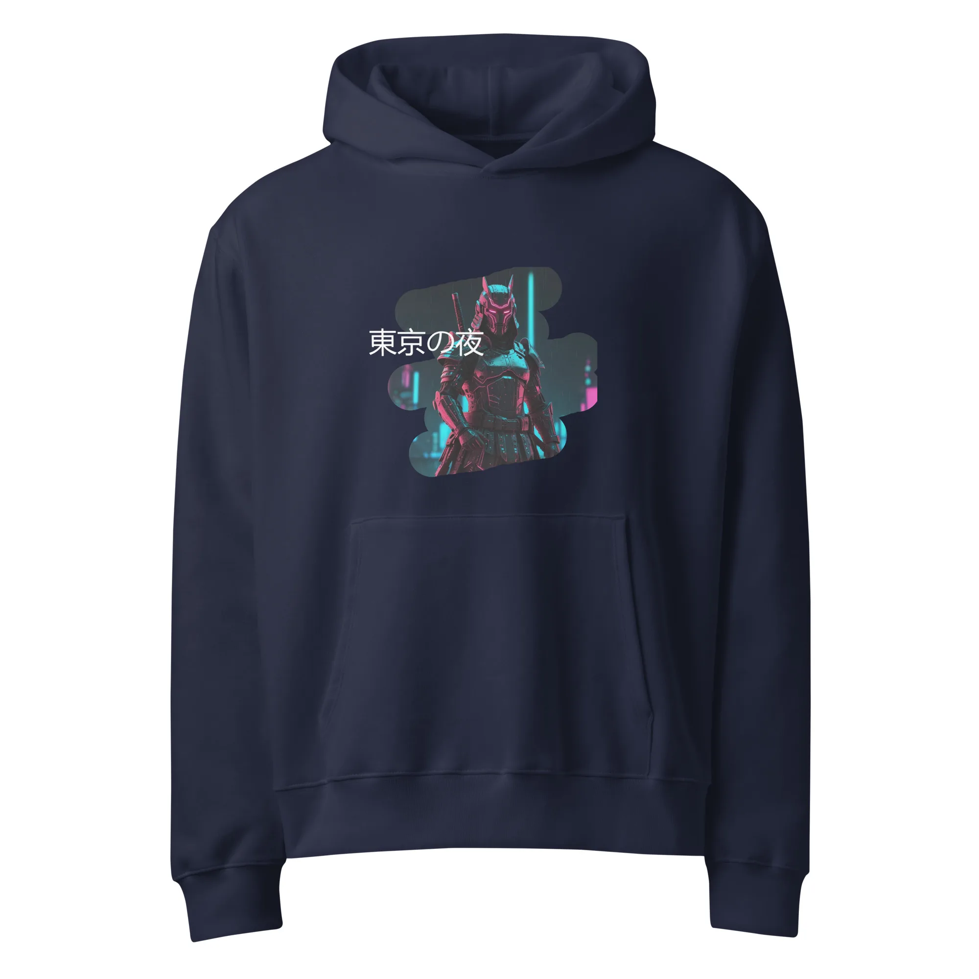 Tokyo Nights Oversized Hoodie - NEON ABYSS - Image 4