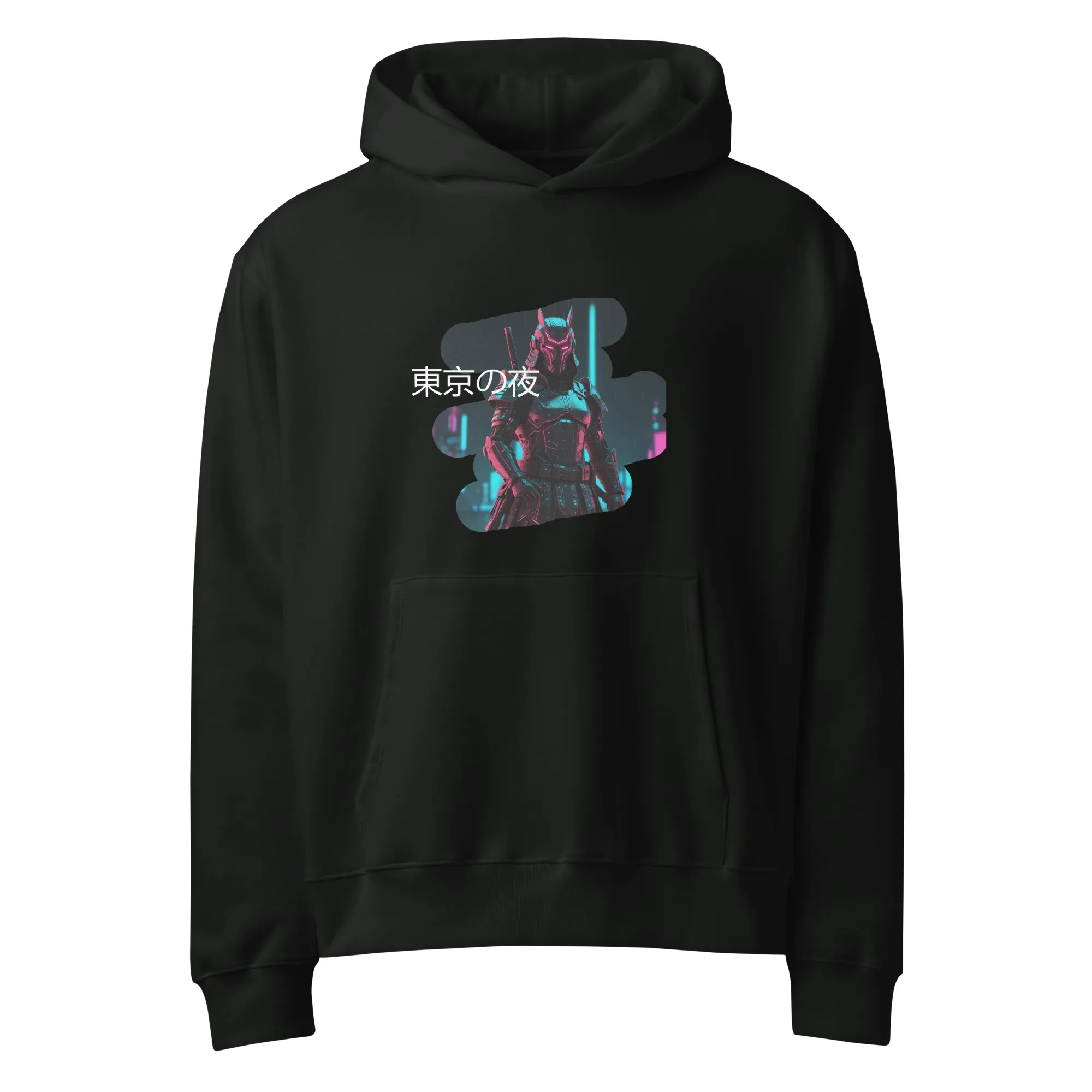 Tokyo Nights Oversized Hoodie - NEON ABYSS - Image 3