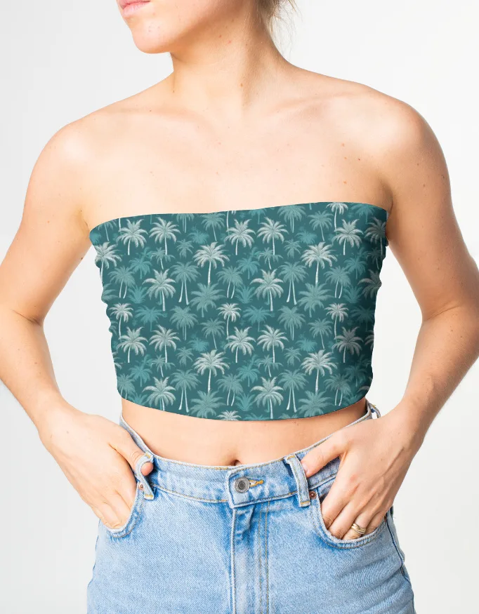 CERLION Palm Breeze Tube Top 🌿